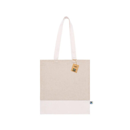Bolsa algodón Fairtrade 140 g/m² bicolor
