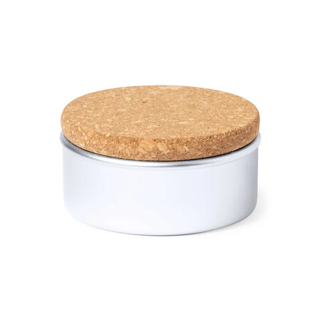 Vela aromática vegetal vainilla aluminio corcho