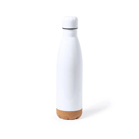Bidón acero 750 ml sublimación con base corcho