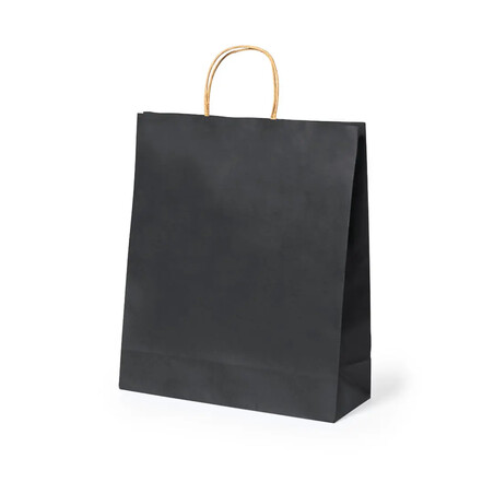 Bolsa papel reciclado negro 100 g/m² hasta 8 kg