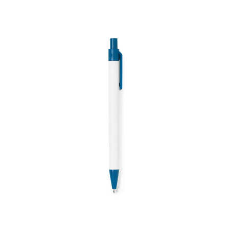 Bolígrafo cartón reciclado y caña trigo azul