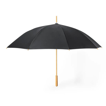 Paraguas 140cm pongee RPET 190T bambú antiviento GRS
