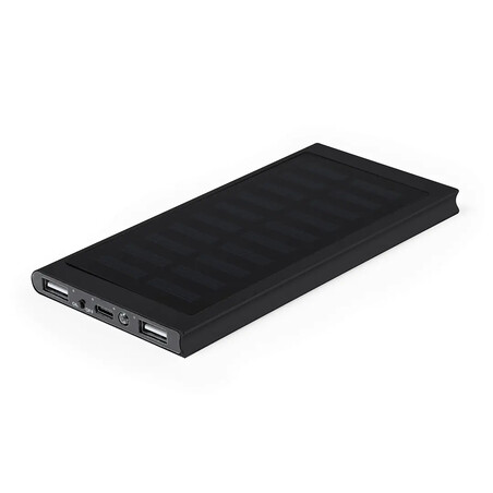 Batería externa solar aluminio 8000 mAh Tipo C USB kraft
