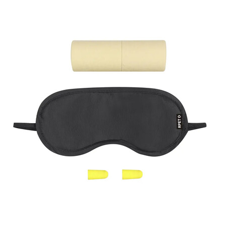 Set viaje antifaz RPET y tapones EVA