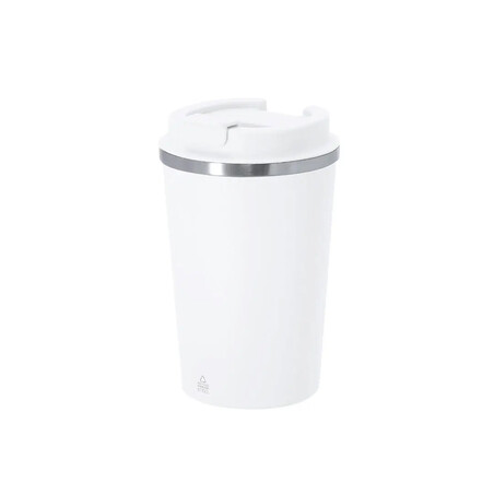 Vaso inox reciclado 350 ml cerámico dosificador BPA free