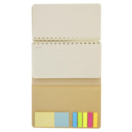 Libreta planificador cartón reciclado 175 notas adhesivas