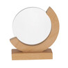 Placa trofeo cristal circular base madera - Imagen 1