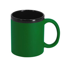 Taza cerámica 320 ml acabado caucho láser