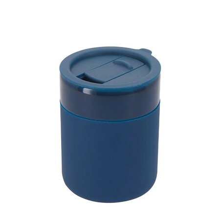 Vaso cerámica 330 ml funda silicona tapa dosificador