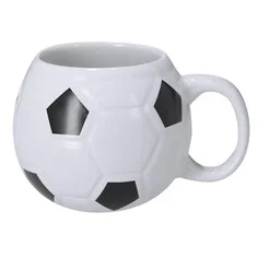 Taza cerámica 440 ml diseño balón fútbol