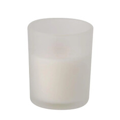 Vela vainilla cristal mecha de madera aroma natural