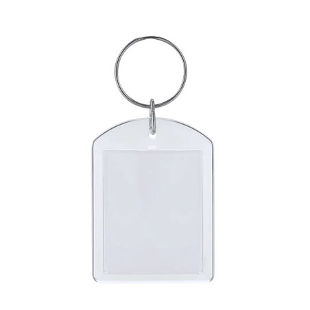 Llavero transparente con inserto de papel