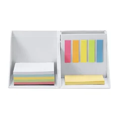 Lapicero cubo plegable cartón reciclado notas adhesivas