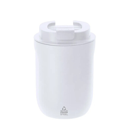 Vaso inox reciclado 250 ml semi mate tapa hermética BPA