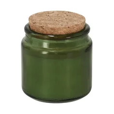 Vela vainilla cristal con tapa corcho