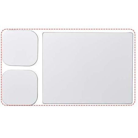 Combo 3 de alfombrilla para ratón y juego de posavasos Ecológica Personalizada 6210593