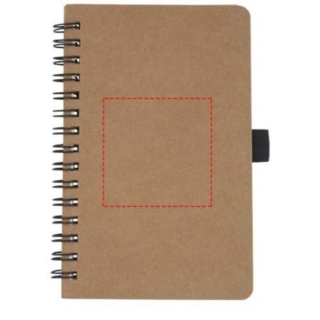 Libreta de tamaño A6 de cartón reciclado con espiral y papel de piedra Ecológica Personalizada 6107733