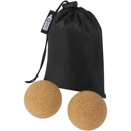 Set 2 pelotas yoga corcho 6,5 cm