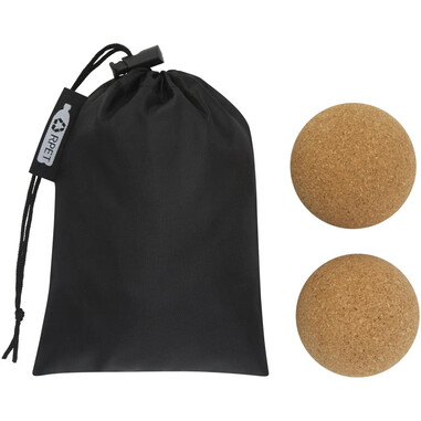 Set 2 pelotas yoga corcho 6,5 cm