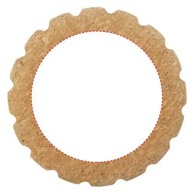 Rodillo yoga corcho 29.5x9.5 cm antideslizante FSC kraft