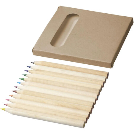Set para colorear de 12 lápices de álamo
