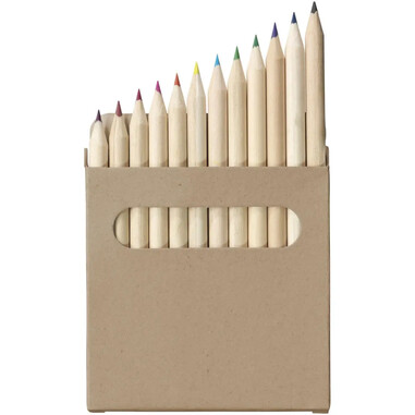 Set para colorear de 12 lápices de álamo