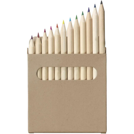 Set para colorear de 12 lápices de álamo