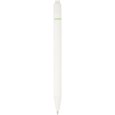 Bolígrafo papel reciclado FSC mate 500m tinta negra 14cm