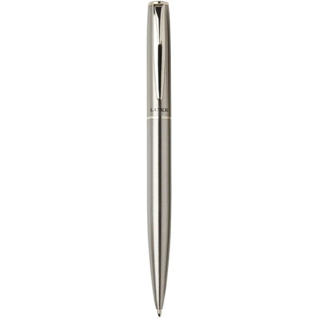 Set bolígrafo roller acero inox reciclado caja 16x5x3cm