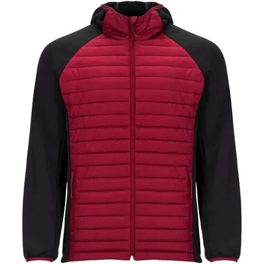 Chaqueta híbrida unisex softshell y acolchada
