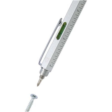 Bolígrafo multifunción de aluminio reciclado (tinta negra) Ecológico Personalizado 6107908