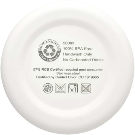 Bidón con aislamiento de cobre de 500 ml de acero inóxidable reciclado con certificado RCS Ecológico Personalizado 6100798