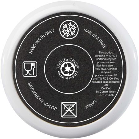 Vaso térmico con pajita de 1200 ml con certificado RCS Ecológico Personalizado 6100801