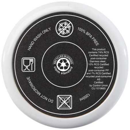 Vaso térmico con pajita de 1200 ml con certificado RCS Ecológico Personalizado 6100801