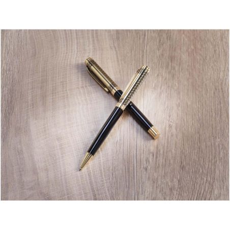 Set de bolígrafo y rollerball (tinta azul) Ecológico Personalizado 6107924