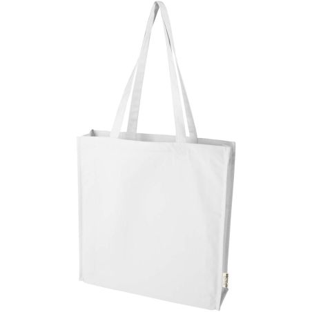 Bolsa Tote algodón reciclado 100% GRS con refuerzos de 270 g/m² 14L Ecológica Personalizada 6120737