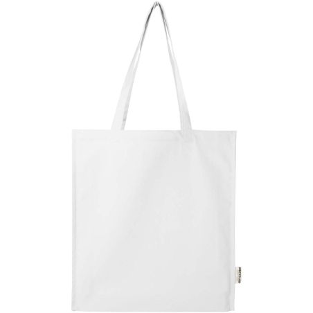 Bolsa Tote algodón reciclado 100% GRS con refuerzos de 270 g/m² 14L Ecológica Personalizada 6120737