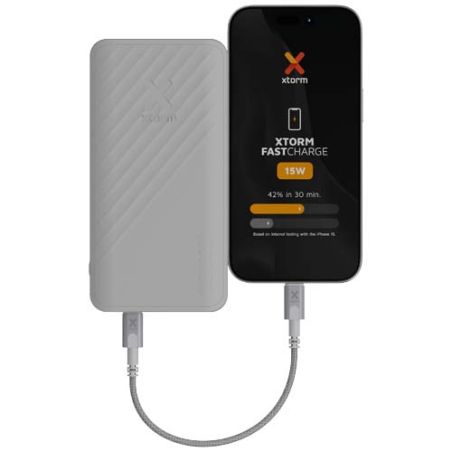 Batería externa de carga rápida de 15 W y 20 000 mAh Ecológica Personalizada 6124412