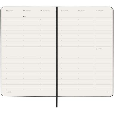 Agenda vertical L de 12 meses con tapa dura...