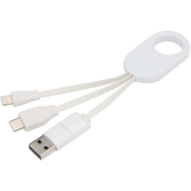 Cable de carga 4 en 1 de plástico reciclado...