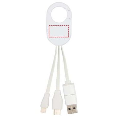 Cable de carga 4 en 1 de plástico reciclado...