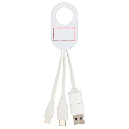 Cable de carga 4 en 1 de plástico reciclado Ecológica Personalizada 6124435