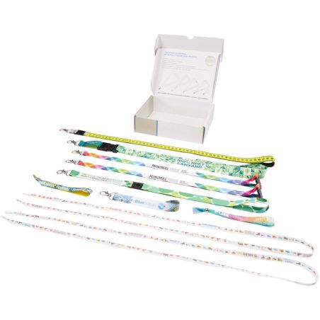Kit de muestras de lanyards en sublimación Ecológica Personalizada 61PW012
