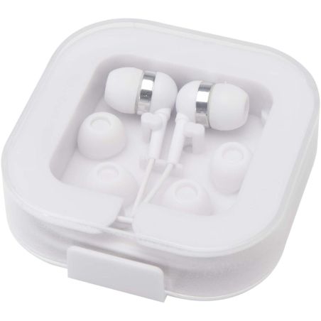 Auriculares tipo C con cable y caja de plástico reciclado Ecológica Personalizada 6124437