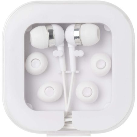 Auriculares tipo C con cable y caja de plástico reciclado Ecológica Personalizada 6124437