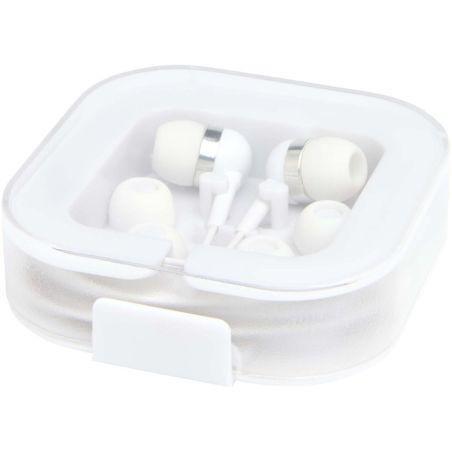 Auriculares tipo C con cable y caja de plástico reciclado Ecológica Personalizada 6124438