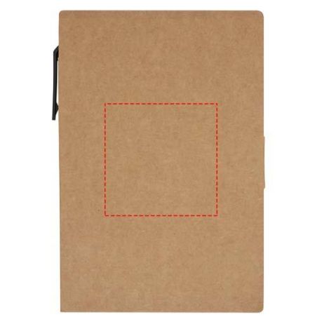 Libreta con notas adhesivas con bolígrafo (tinta negra) Ecológica Personalizada 6107989