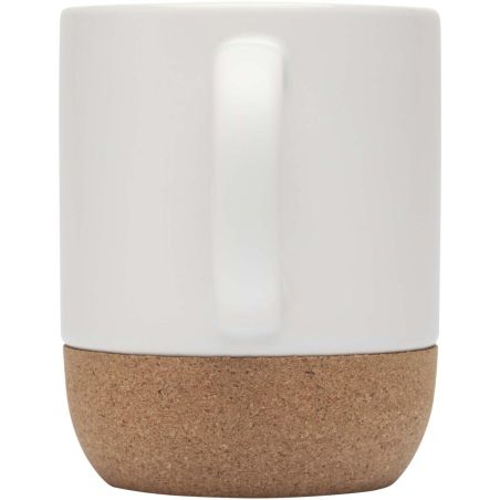Taza de cerámica de 300 ml con detalles de corcho y acabado mate Ecológica Personalizada 6100847