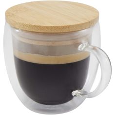 Taza de vidrio de 250 ml con tapa de bambú Ecológica... - Producto ecológico