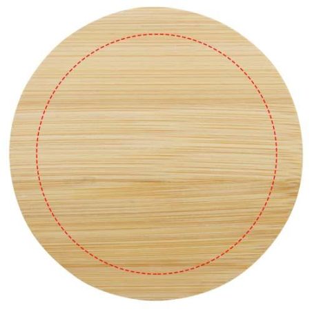 Taza de vidrio de 250 ml con tapa de bambú Ecológica Personalizada 6113419